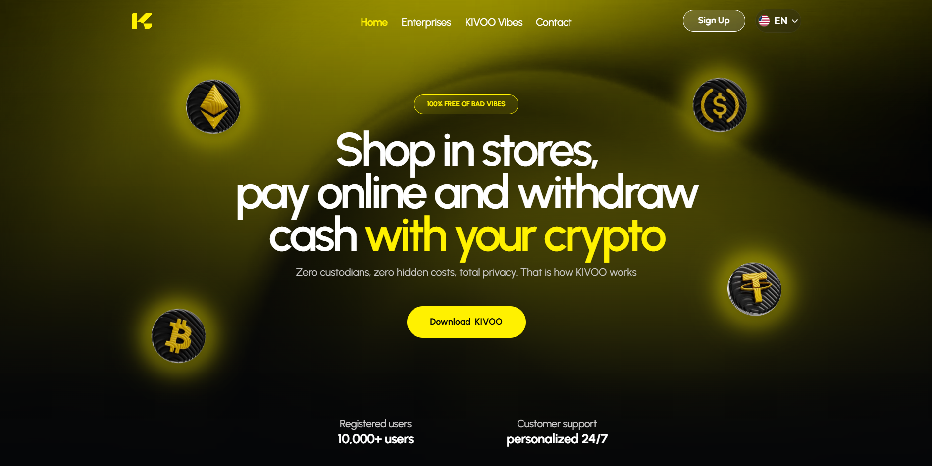 Kivoo hero section
