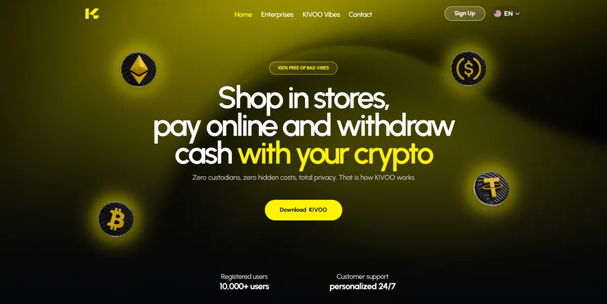 Kivoo hero section